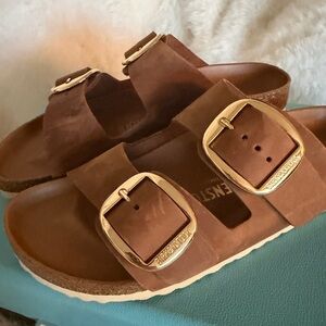 Birkenstock Arizona Big Buckle. Cognac / 40